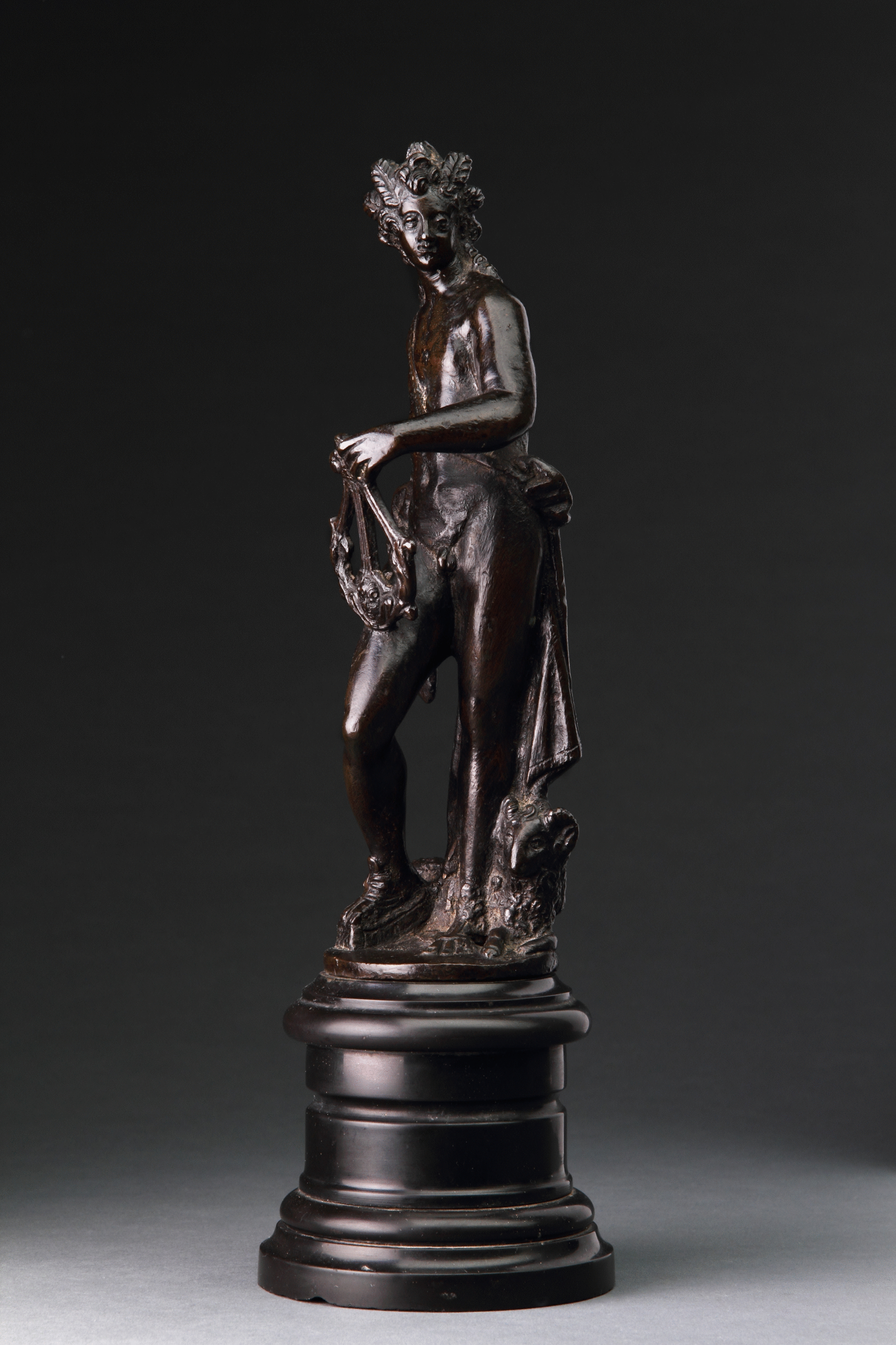 Venetian Renaissance Bronze of the God Apollo with his Lyre After Girolamo Campagna (1552 – 1623 / 25)